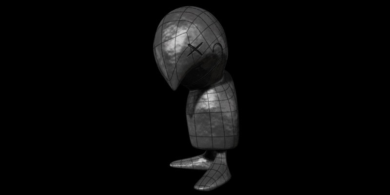 Amanito Character High Poly Model Textured Wire, 2009