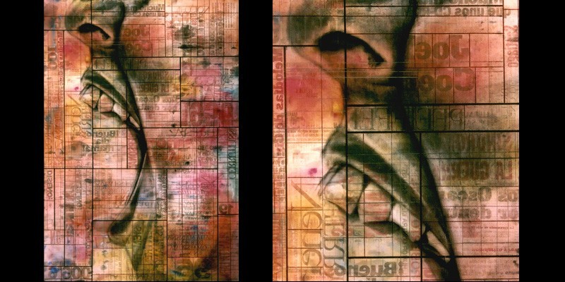 Anomia 4, mixt on canvas, 70 x 100 cm., 2000